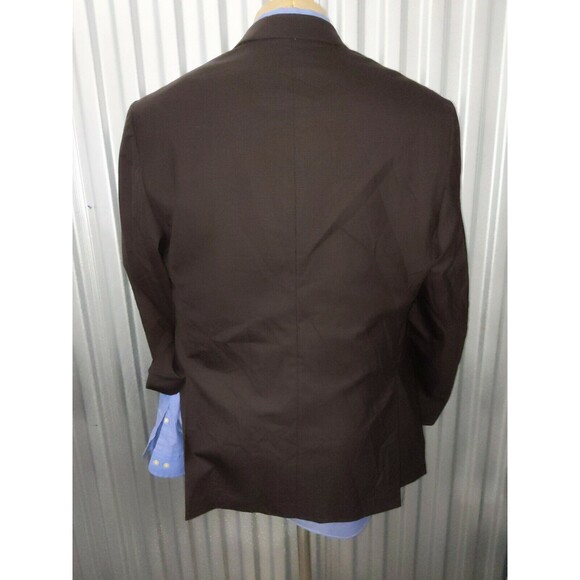 John Varvatos LYON Tooth Check 4-SEASON Wool 2-Vent Coat Jacket Blazer 42R NWOT - Picture 3 of 6